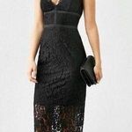 Keepsake the Label Interlude Lace Midi Black Bodycon Dress Photo 0