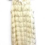 Maggy London lace beaded cocktail dress in light cream color size 14 Photo 1
