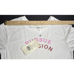 Fabletics Athleisure Gym Cotton Blend Printed Pursue Passion Tee White Small New Photo 6