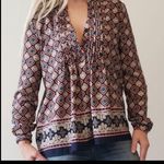 Moon Collection COPY - Moon brand boho flowy patterned blouse Photo 0