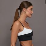 Carbon 38  Spliced Colorblock Bra Photo 2