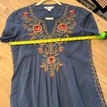 Coldwater Creek  Embroidered Cotton Linen Dress Sz M‎ Pockets Photo 8