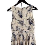 Ali & Jay Pink Blue Floral Satin V Neck A Line Dress Cutout Waist Womens Medium Photo 3