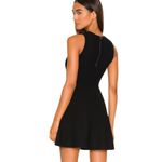 Alice + Olivia Waffle Knit Fit and Flare Mini Dress Black Size S Photo 1