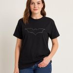 Jerzees Batman Signal Short Sleeve T-Shirt Black Small Photo 0