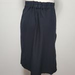 Eileen Fisher  black faux wrap pull-on skirt size small Photo 7