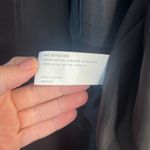 Gallery Black Lightweight Dressy Trench Coat Jacket Cinch Back Size LG/XL Photo 9