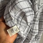 Sundance Dora Windowpane Check Gauze Wrap Top Billowy Balloon Sleeves Merium Photo 6