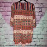 Anthropologie  FIG AND FLOWER HI LOW TUNIC BOLD FLORAL BOHO PRINTED BLOUSE M Photo 1