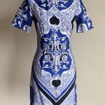 ASOS  blue and white paisley mini dress Photo 2