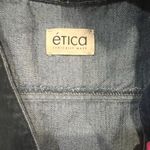 Anthropologie Etica Mira Denim Balloon Sleeve Wrap Mini Dress S NWT Blue Photo 9