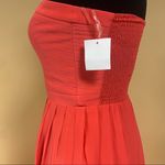 Parker  Bayou Dragon Fruit Coral Strapless Silk Gown Maxi Dress Size S Photo 6