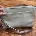 Liz Claiborne Silver Embellished Flowers Purse Silver Hardware Faux Leather y2k Photo 6