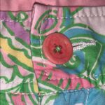 Lilly Pulitzer  Chin Chin Callahan Flat Front Shorts Golf Pink Green Elephants 2 Photo 2