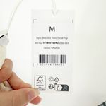 NA-KD NEW Shoulder Twist Detail Tank Top One Shoulder in Off White Women's M Photo 7