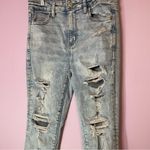 American Eagle AEO Super Hi-Rise Jegging Light Distressed Skinny Jean Pants Size 6 Photo 7