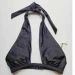 Fashion Union  Swimwear Halter Triangle Bikini Top Black XS NEW Photo 0