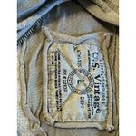 Vtg Y2K US Vintage Mineral Wash Distressed Full Zip Hoodie Sweatshirt Lg Cozy Green Photo 4