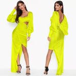 For Love & Lemons NWT  Meringue Ruched Cutout Maxi Dress size L Large *FLAWED* Photo 15