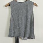 ASTR The Label Heathered Gray Knotted Tie Waist Crop Tank Top Size XL Photo 5