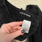 American Eagle black distressed high rise jeggings size 4 Photo 5