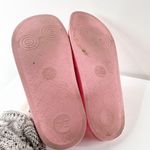 Gucci Pursuit GG Logo Rubber Slip On Open Toe Wide Strap Flat Slide Sandals Pink Photo 7