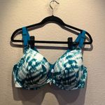 Cacique Lane Bryant 42DD Invisible Backsmoother Boost Plunge Bra Tahitian Tide Photo 4