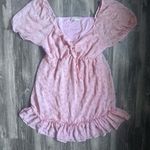 Liberty Love Floral Baby Doll Mini Dress SZ XL Pink Blush Floral Flowy Dress Photo 0