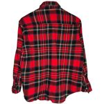 Old Navy Red Tartan Plaid Boyfriend Shirt S Button Up Long Sleeve Cotton Photo 1