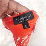 Topshop  Women's Crochet Trim Lace Bralette‎ Crop Top in Orange NEW Photo 3