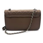 Badgley Mischka Large Taupe Pearl Quilted Crossbody Bag New With Tags Photo 1