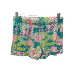 Lilly Pulitzer  Colorful Pajama Shorts Womens Sz S Floral Blue Pink Green Resort Photo 1