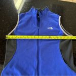 The North Face Women’s Blue Gray Fleece Vest Full Zip Pockets Med Running Exercise Photo 6