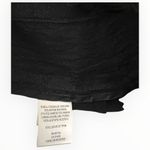 BCBGMAXAZRIA NEW wide leg palazzo flowy cuffed BLACK ruffle trouser pants sz 4 Photo 6