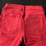 Vervet Low Rise Skinny Jeans Red Coral Size 3 Bright Color Pants Preppy Photo 2