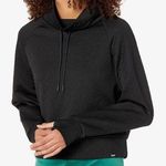 Juicy Couture  Sport Black‎ Quilted Crop Funnel Neck Pullover Sweatshirt- L Photo 0