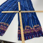 Flying Tomato  Jumpsuit Womens X Small Blue Wide Leg Boho Festival Open Back Photo 6