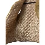 Ya Golden Beige Faux Fur Vest M Luxe Glam Urban Streetwear Concert Festival Size M Photo 5