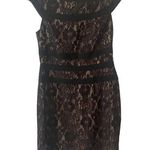 Adrianna Papell black lace illusion dress, Size 8, $32, B53 Photo 0