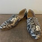 Catherine Malandrino  “Alaney” Snakeskin D’Orsay Shoes Women's 9 Leather Flats Photo 3