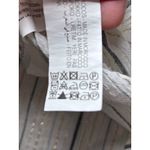 ZARA  White Metallic Striped Cotton Blend Button Down Flowy Top Large Lightweight Photo 9