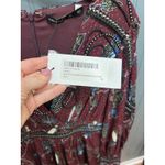 Karen Millen  Berry Batik Print Cornelli Embellished Woven Dress Size 8 Photo 1