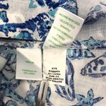 Lilly Pulitzer  Sea View Linen White Shell Shirt Women M Classic Versatile Resort Photo 10