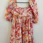 Abercrombie & Fitch  Small Floral Emerson Poplin Puff Sleeve Mini Dress Cotton Photo 0