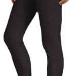 Soft Surroundings  Black Ruched Full Length Leggings Size Large Photo 0