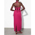 Mara Hoffman Laila halterneck midi dress in raspberry pink M Photo 5