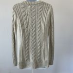 Abercrombie & Fitch Beaded Cable Knit Gray and Ivory Sweater, Sz: XS (b41) Photo 1