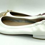 David Tate leather slip on new shoes ballerina flats elastic 2 tone white taupe Brown Size 11 Photo 1