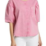 Chloé Juicy Bubblegum Pink Denim Tunic Blouse Photo 6