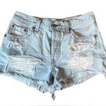 Levi's (Levi) 501 Denim Distressed Lightwash Shorts: Size W25 Photo 0